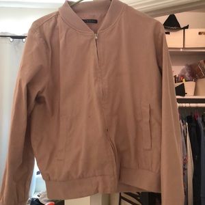 Brandy Melville Pink Bomber Jacker
